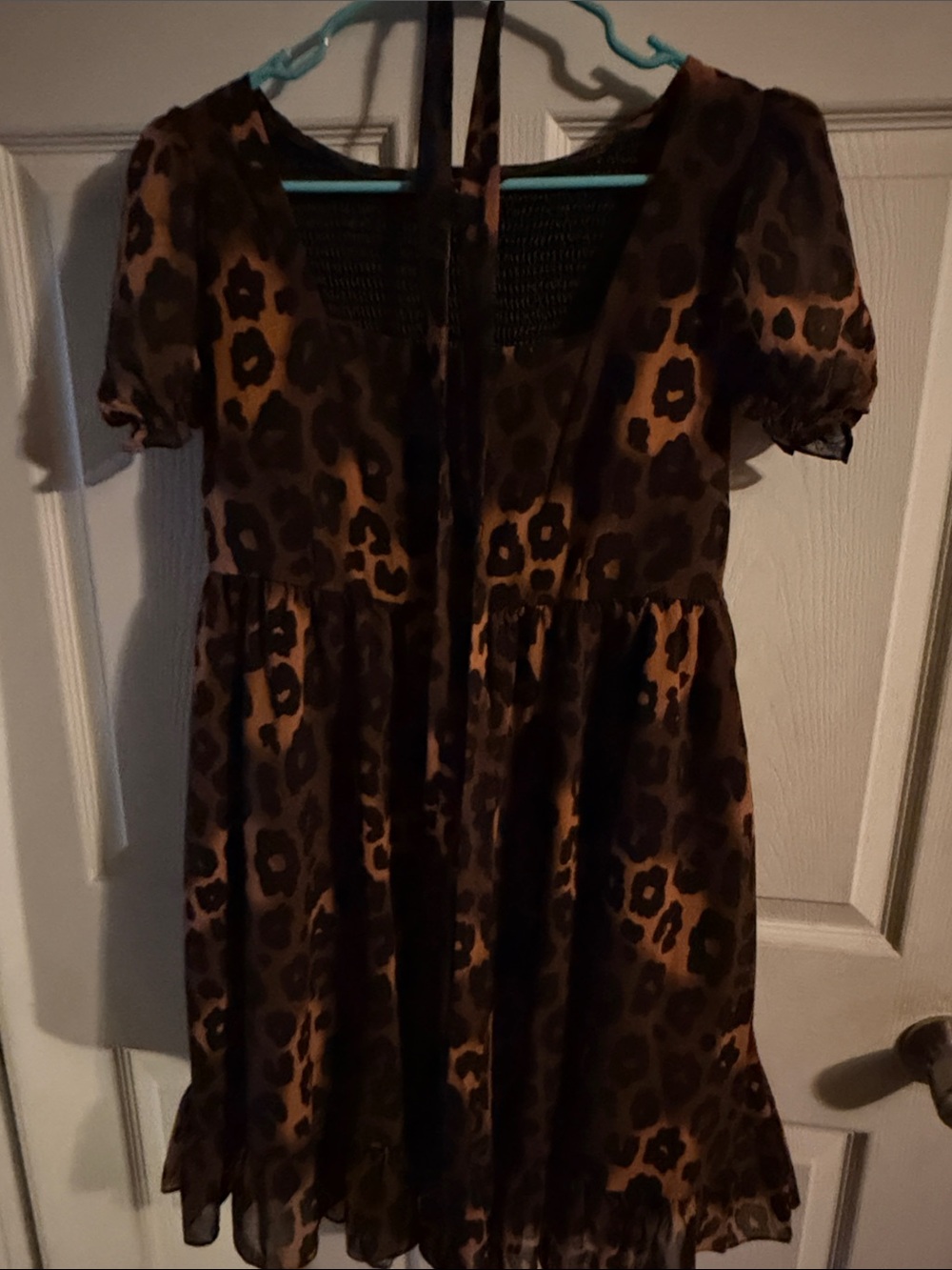 Sourpuss Leopard Print Dress - Black & Brown - Picture 4 of 6
